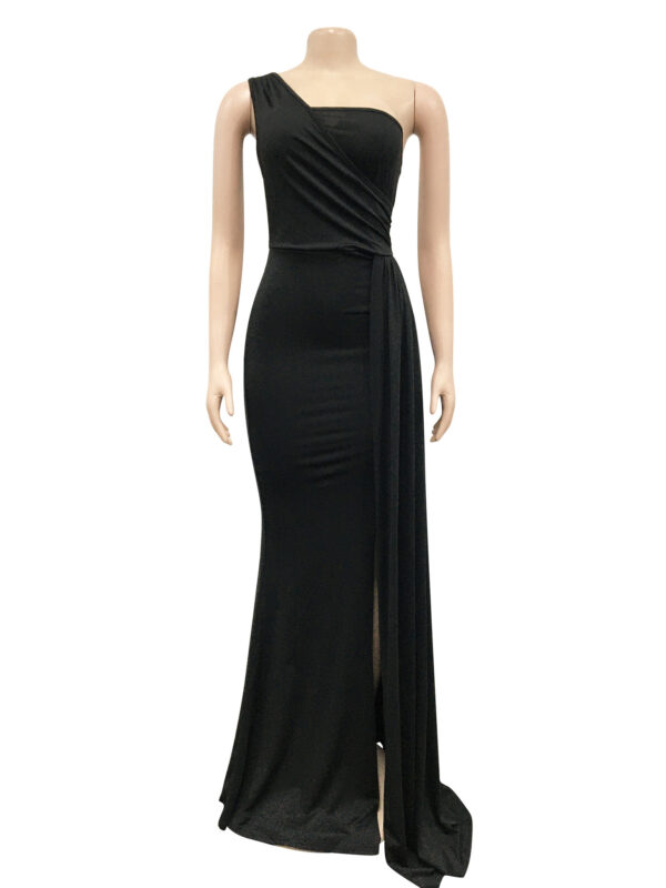 Sexy And Tight One Shoulder Dress Maxi Dress - Image 12
